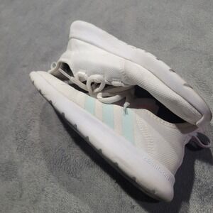 Adidas Sneaker Women 8.5 White Cloudfoam Pure 2.0 GV7307 Mint Green Running Shoe